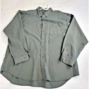 Consensus Long Sleeve Button Up Dress Shirt Mens Size XXL Geen